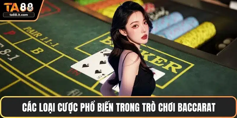 Các loại cược phổ biến trong trò chơi baccarat